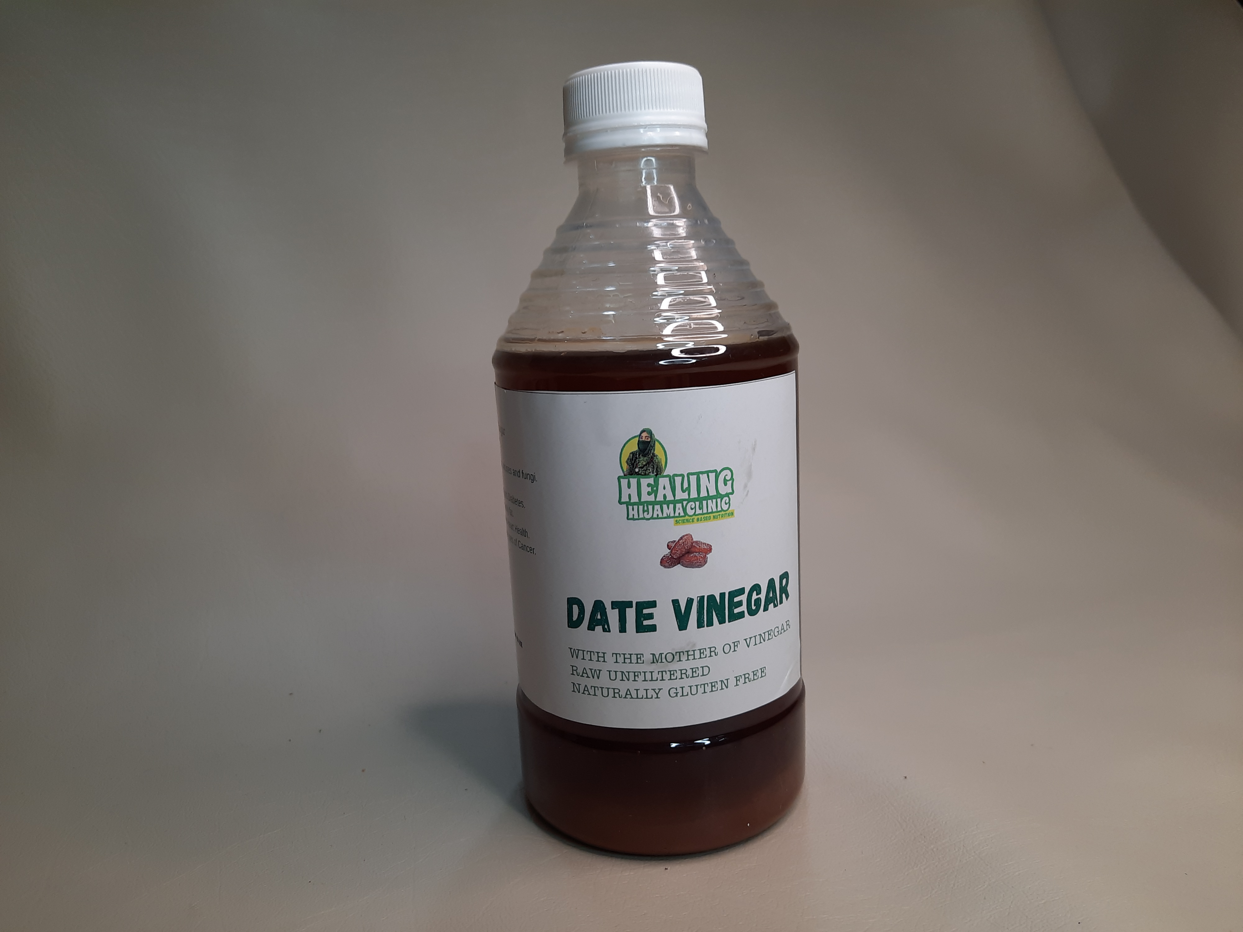 ORGANIC UNREFINED HOME MADE DATE VINEGAR WITH MOTHER OF VINEGAR