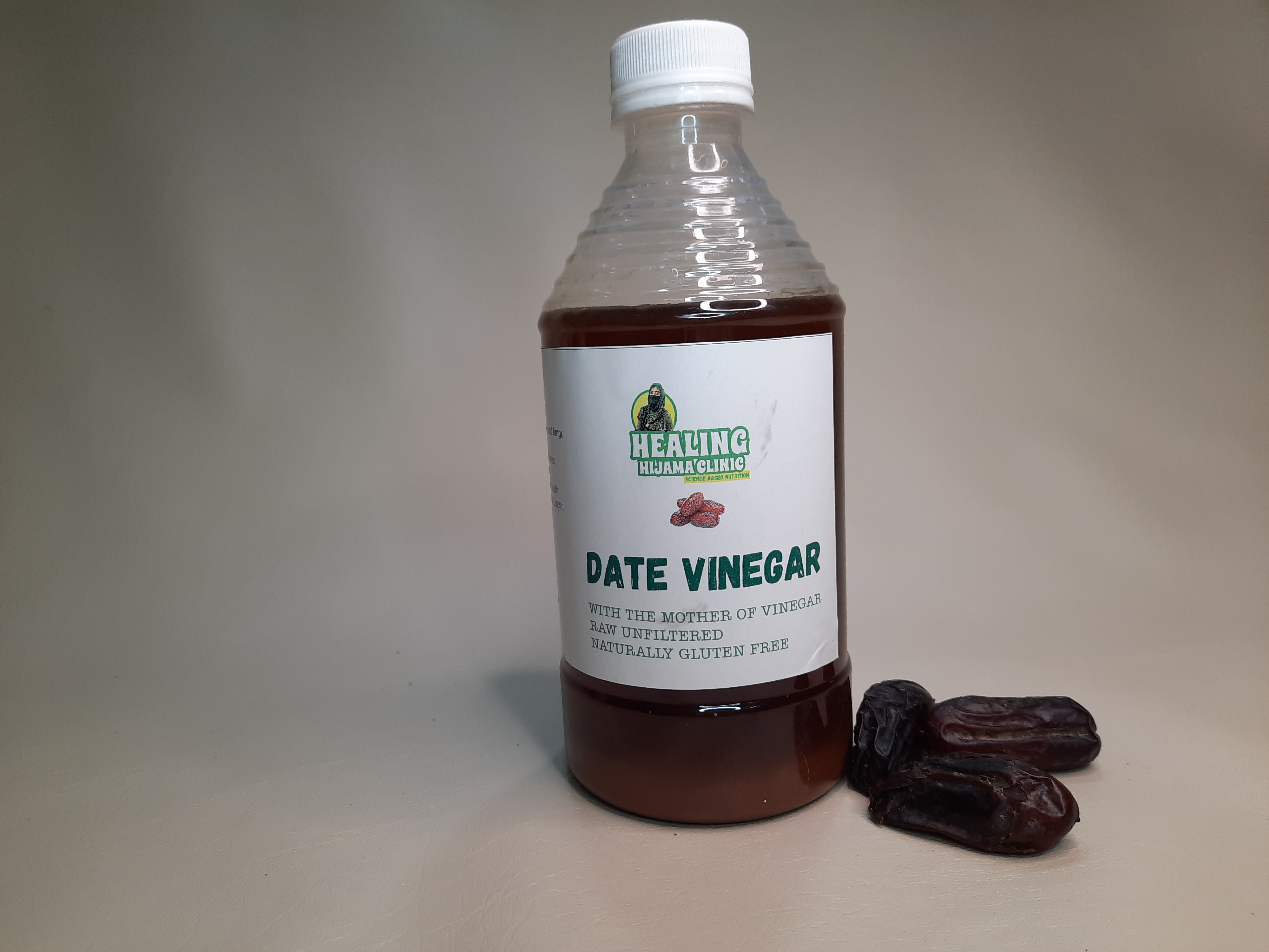 ORGANIC UNREFINED HOME MADE DATE VINEGAR WITH MOTHER OF VINEGAR