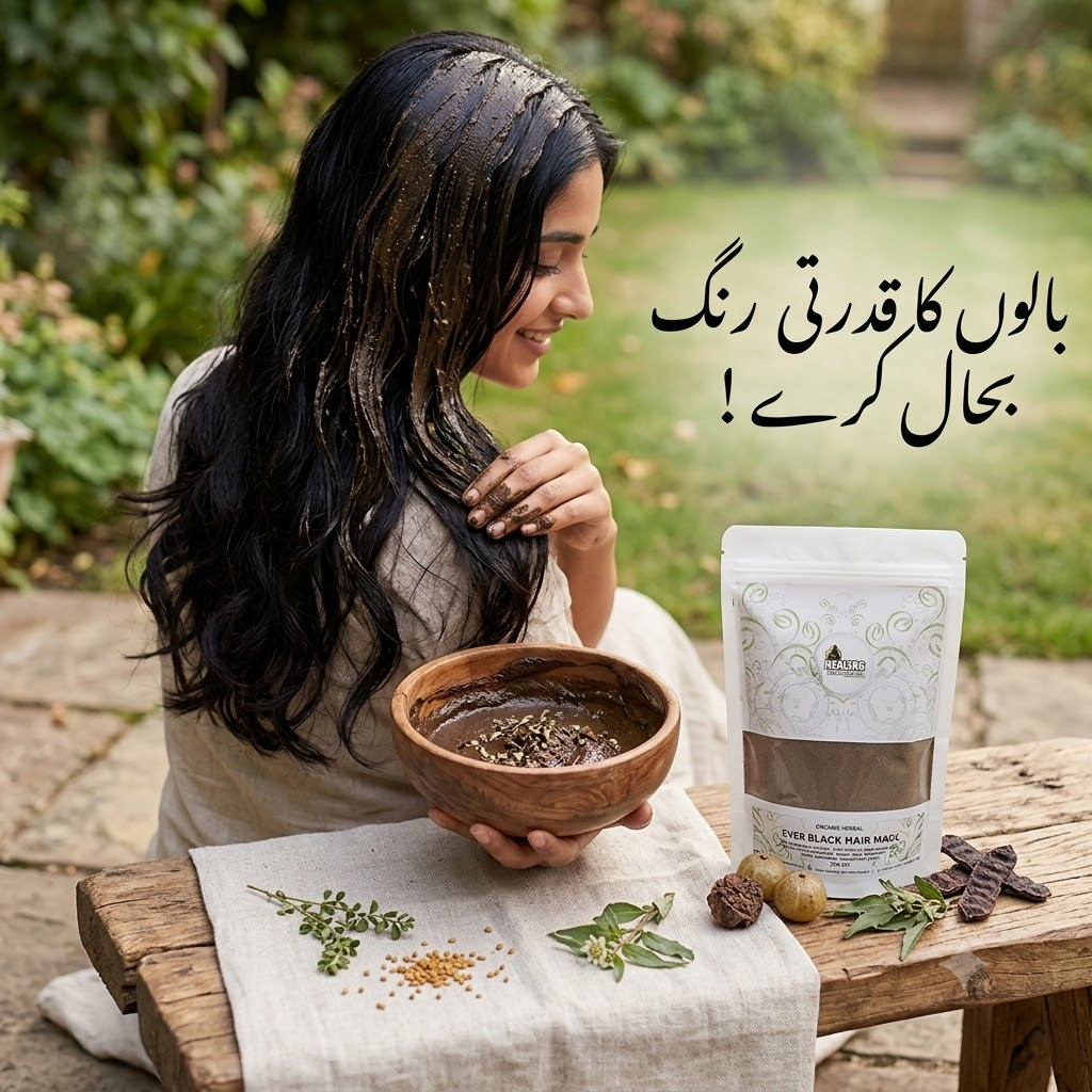 Revive Your Hair’s Natural Color and Shine with Ever Black Herbal Hair Mask